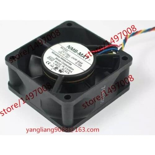 NMB-MAT 2410ML-04W-B86 M02 DC 12V 0.70A 4-Wire 60X60X25mm Server Cooling Fan