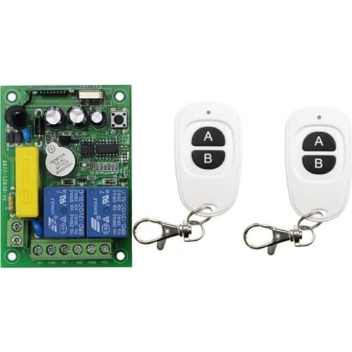 AC 220 V 2 channel Wireless Remote Control Switch 1 receiver + 2 transmitter new