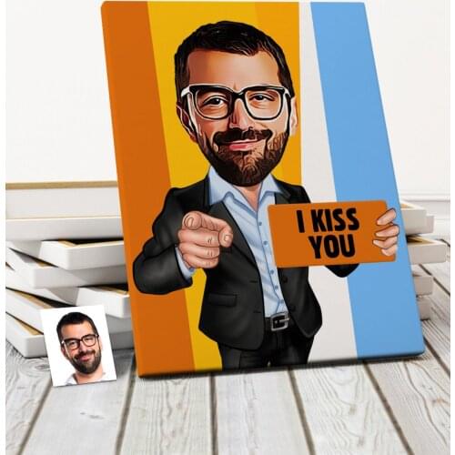 Personalized Mail Cartoon Canvas Table (50x70 cm.) 1 gift Home Decoration Special Design Home Office Business Place Quality