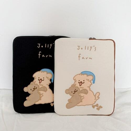 Tablet case laptop storage bag For 11/13 inch ipad Girl cute puppy laptop bag pro 13/15 liner bag 11 inch new