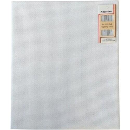 Seccadelik White Etamin Fabric 75x125 and Etamin Needle