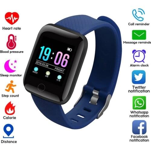 Sports Smartwatch Ladies Mens Children Smart Wearable Device Fitness Tracker Digital Wristwatch Anti-Lost Clock for Android IOS