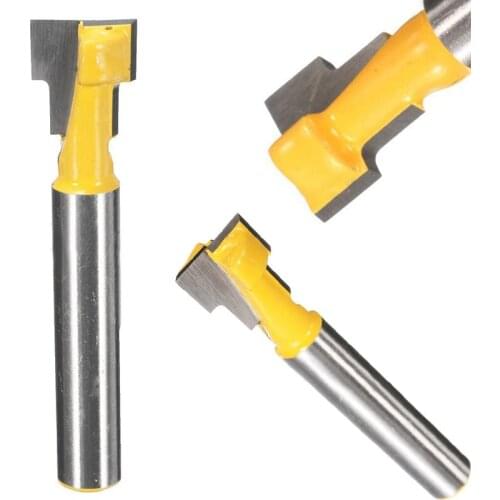 1 x 1/4" Shank T-Slot Router Bit Woodworking Engraving Milling Cutter DIY Tool 9.52mm