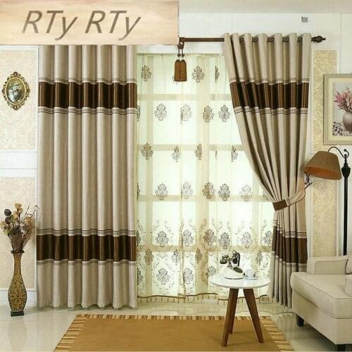 Fabric Elegant Luxury Blackout Curtains For Living Room curtains Jacquard Blinds Drapes European Window curtains Treatments
