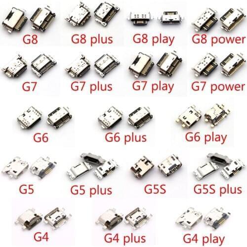 100pcs Type-C USB Charger Jack Micro Connector Socket Charging Port Plug For Motorola Moto G4 G5 G5S G5S G6 G7 Plus G8 Power