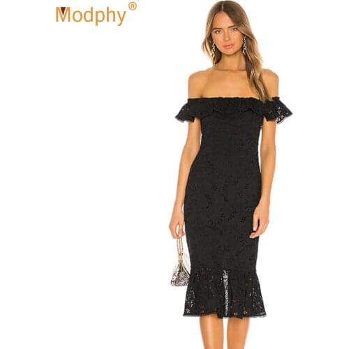 Sexy Women Strapless Backless Ruffled Lace Stitching Bodycon Bandage Dress 2021 Summer Club Night Party Midi Dress Vestidos