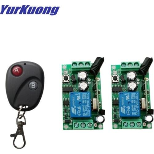 12V 1CH RF Wireless remote control switch system Non-Latched/Self-Latched wireless switch 1controller +2 switch 12V1CH 10A