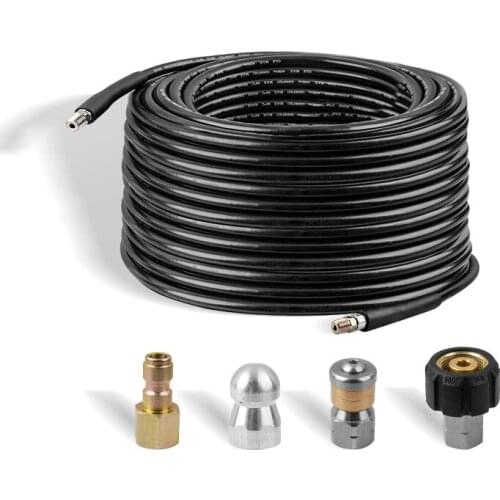 15 meter Garden Yard Cleaning High Pressure Rubber Hose Water Pipe