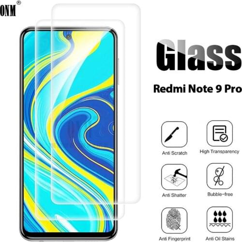 2Pcs Tempered Glass For Xiaomi Redmi Note 9 Pro Screen Protector Redmi Note 9 Pro Protective Glass Film