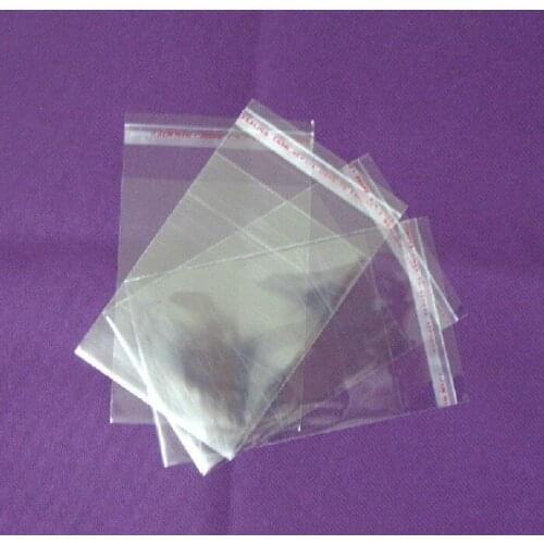 2000pcs/lot 8*12cm Clear zip lock Opp Bag Self Adhesive Seal Plastic Packaging Bags transparent Jewelry & craft packaging bags