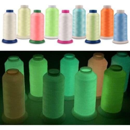 3000 Yards Spool Luminous Glow In The Dark Machine Embroidery Sewing Thread Washable, Long Lifetime ,Top Quality
