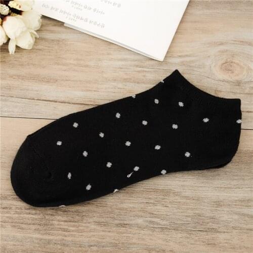 5 Pairs/ lot Dot Point Grain Women Spring Summer Boat Socks Lovely Candy 10 Colors Cool Breathable Casual Sock Free Shipping