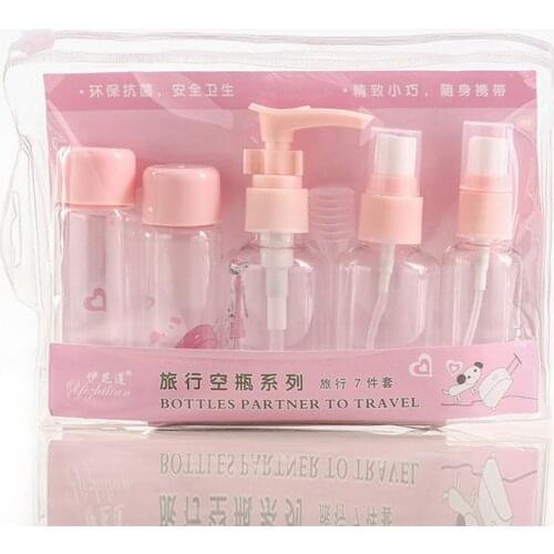 7Pcs 40ml Portable Empty Refill Travel Spray Bottle Makeup Container Atomizer Refillable bottle Makeup Cosmetic Pot