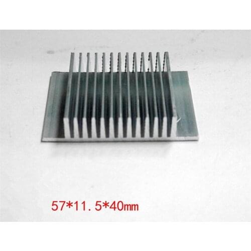 Fast Free Ship Radiator Aluminum LED Heat sink Aluminum plate/Aluminum PCB/Electronic Module 57*11.5*40mm Heatsink