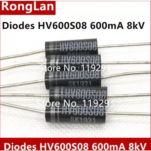 [BELLA] high voltage high voltage diodes HV600S08 high voltage silicon stack 600mA 8kV frequency--40pcs/lot