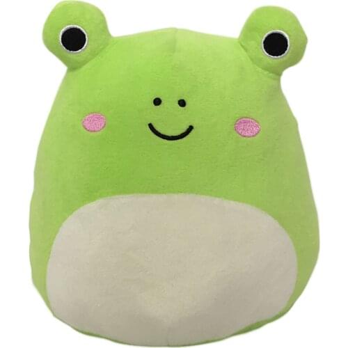 FreeShipping 3d Smile Frogs Pillow Soft Waist Cushion Plush Stuffed Toy Pillow Stuffed Down Cotton Decoration Gift Squishpillows