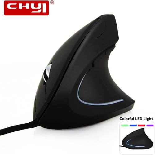 Ergonomic Wired Mouse High Precision Optical Vertical Adjustable 800/1200/1600/3200DPI For Computer Gaming