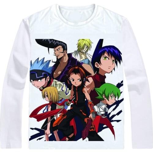 Shaman King T-Shirts Multi-style Long Sleeve Shirts Shaman Kingu Yoh Asakura Anna Kyoyama Usui Horokeu Cosplay Shirt