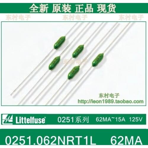 Imports of US special forces 0251.062NRT1L 62MA LF 125V Littelfuse Fuses