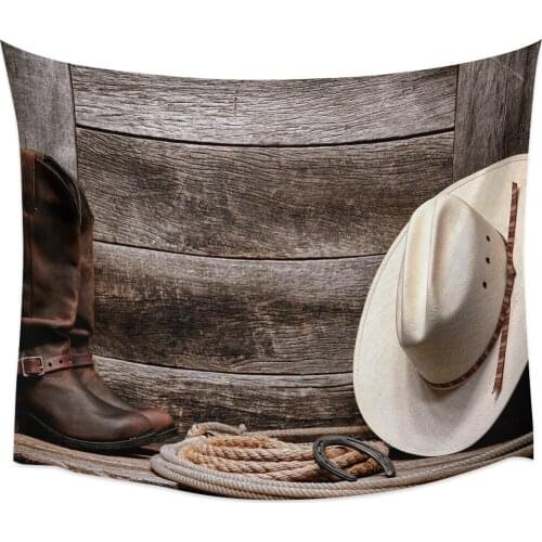 Western Cowboy Style Wall Tapestry Home Wall Decor Tapestry Cover Beach Towel Picnic Mat Yoga Mat