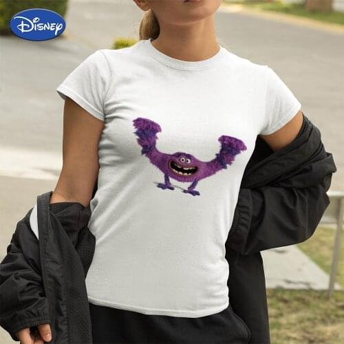 Monsters University Vogue Art Kawaii Harajuku T Shirt Disney Girls Can Do Anything Brave Power T-Shirt Short Sleeve Ropa Mujer