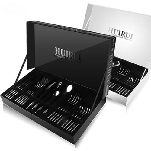 24 Pcs Flatware Set Stainless Steel Flatware Steak Knives Spoons Knifes Forks Set Cutlery Set Jogo De Talheres Home Dinner 50F18