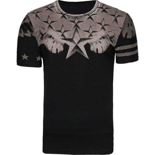 2020 Summer New T-shirt Mens Cotton Printed Half Sleeve Slim Fitting Short Sleeve Mens and Womens Advertising Shirt