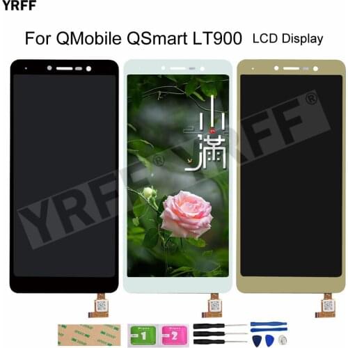 New LCD Screens For QMobile QSmart LT900 LCD Display Touch Screen Digitizer Assembly Panel Sensor Phone Repair Sets Free Ship