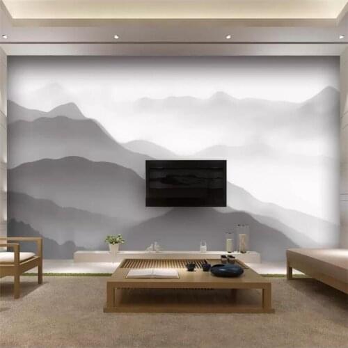 Wellyu обои Custom wallpaper 3d photo mural black and white atmosphere landscape art TV background wall painting papel de parede