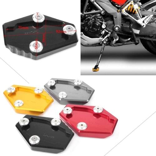 Motorcycle Kickstand Foot Side Stand Extension Enlarge Pad Support Plate For Ducati Multistrada Monster 795 796 821 1200 1200S