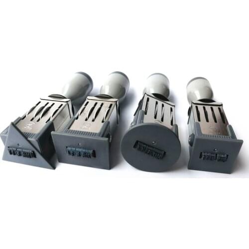 Custom Design Adjustable Rotating Elliptical Rectangular Stamps for Scrapbooking Date Wholesale Production Printing