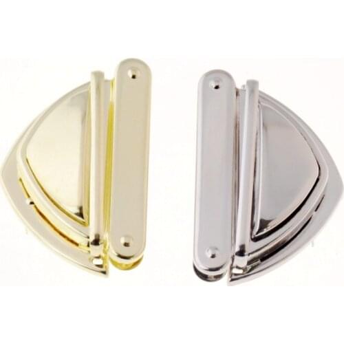 Free Shipping-5 Sets Gold Tone/ silver tone Handbag Bag Accessories Purse Twist Turn Lock 34x52mm J3390