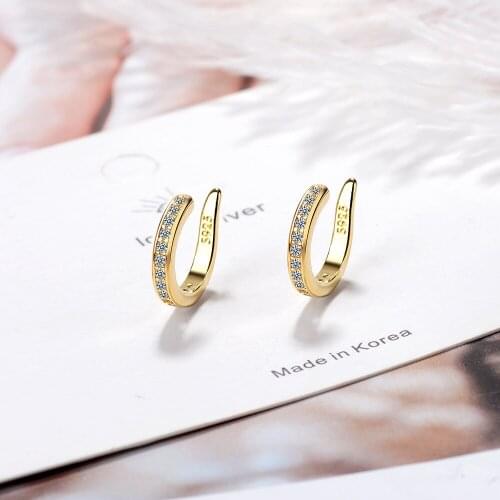 Simple Earcuff Tasteful Zircon Clip On Earrings for Women Small Ear Cuff Jewelry Girls pendientes Earrings boucle d'oreille