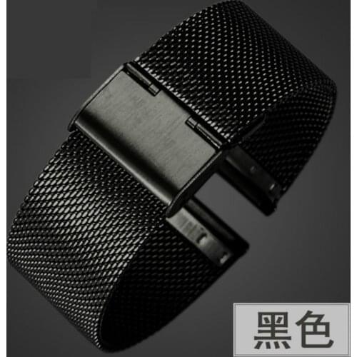 18mm 20mm 22mm Stainless Steel Watchbands 7 Colors Replacement Bracelet Magnetic Attraction Quick Release Spring Bars Strap
