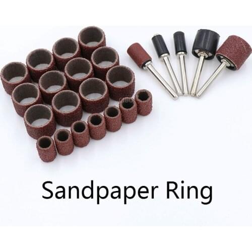 100pcs/a lot Sandpaper sandpaper sanding head metal plastic woodworking root carving polishing manicure sandpaper grinding head