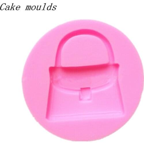 Silicone mold K117 hand bag shape baking mold Fondant cake mold chocolate mold Decoration tools