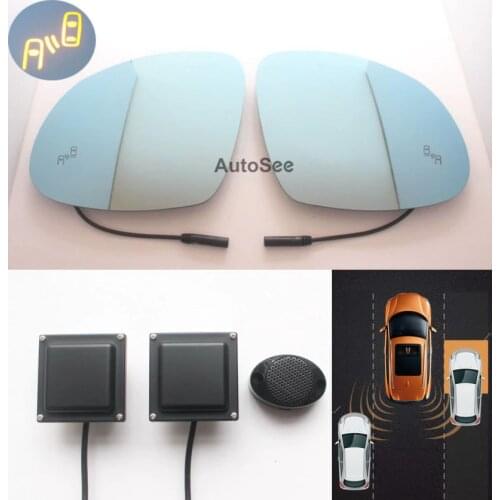 2016 for VW Tiguan, Sharan car BSD BLIS blind spot monitoring 24GHZ Radar Microwave Sensor Mirror light alarm Lane change assist