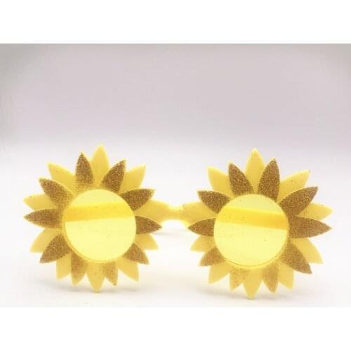 6 Pairs Funny Sunflower Costume Glasses for Memorable Women Wedding Photo Booth Props Accessories Party Supplies Decoration