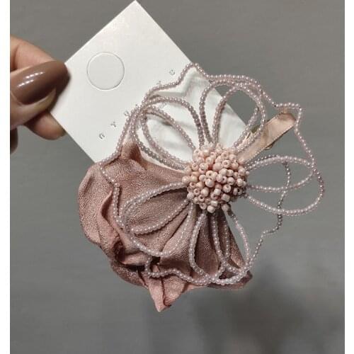 Sweet Hollow Flower Hairpins For Women Crystal Pearl Hair Clips Hair Accessories Hairpin Hairgirps Barrette