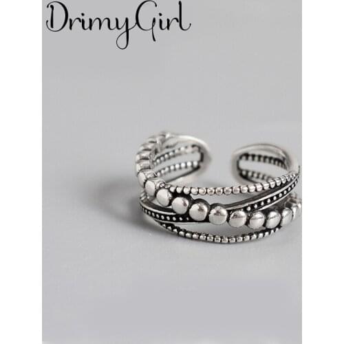 New Arrivals Boho Vintage Multilayer Lines Rings For Women Large Adjustable Size Finger Ring Fashion Jewelry 2021