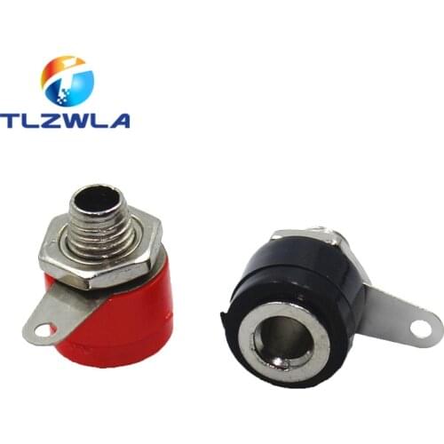 10pcs 4mm Banana Binding Post 4mm Banana Socket Plug Adapter DIY Red Green Yellow Black Blue