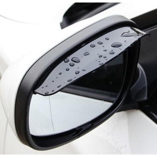 2pcs PVC Car Back Mirror Eyebrow Rain Cover sticker For Jeep Renegade Wrangler JK Grand Cherokee Compass Patriot Libertys