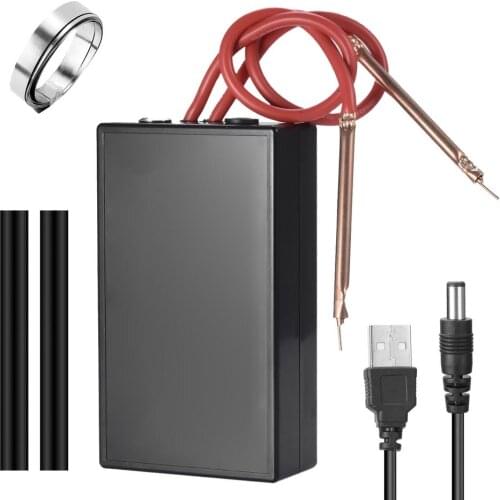 Spot Welding Machine DIY Spot Welders Mini Spot Welder For 18650 Battery With 2 Spot Welding Pen Sleeves Nickle Sheets Cable
