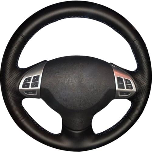 Custom Car Steering Wheel Cover For Mitsubishi Lancer Ex Mitsubishi Outlander Asx Colt Pajero Sport/Braid For Steering Wheel