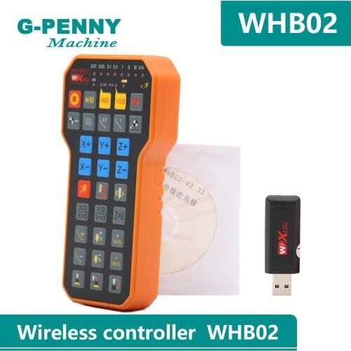 CNC 3 Axis NC Studio Controller USB Wireless Handwheel WHB02 Weihong Remote MPG Handle wheel for CNC Router Engraving Machine