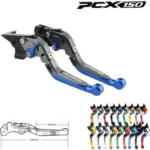 For Honda PCX 150 PCX150 2010 2013 2014 2015 2016 2017 2018 2019 2020 CNC Folding Motorcycle Brake Clutch Lever(Logo PCX)