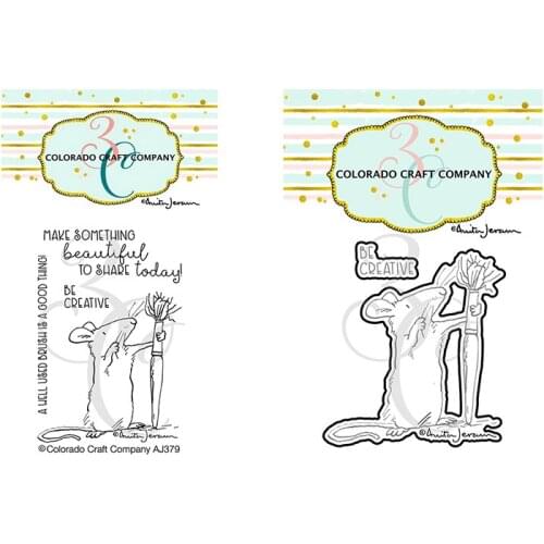 Panalisacraft cute animal Metal Cutting Dies And Stamps cut die scrapbooking Album Paper Card Craft Embossing