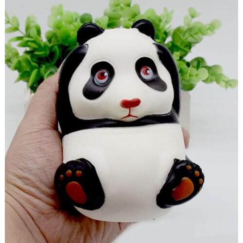 Soft Jumbo Big Cute Kawaii Panda Squishy Squishies Animals Squeeze Toys Slow Rising for Children Adults Relieves Stress Anxiety