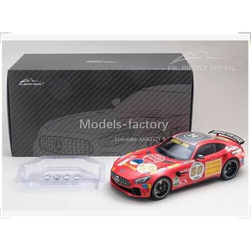 New 1/18 Almost Real For Benz AMG GTR GT R 2017 Limited Diecast Model Car Red Pig Gift Collection Ornaments Metal,Plastic,Rubber