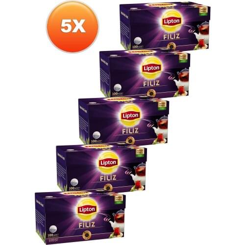 GREAT DRINK Lipton Filiz Teapot Tea Bag 100 x 3,2 gr -5 Pieces FREE SHİPPİNG